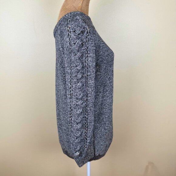 Dagmar sweater | Size Small | Gray cotton - Picture 4 of 6